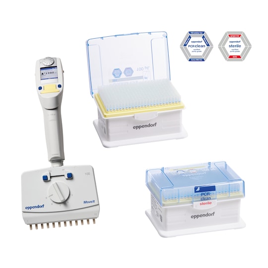 Xplorer plus Move It, 12-���������, 5���100��L, ���. ���������� ����������� ����������� Eppendorf 4861000955