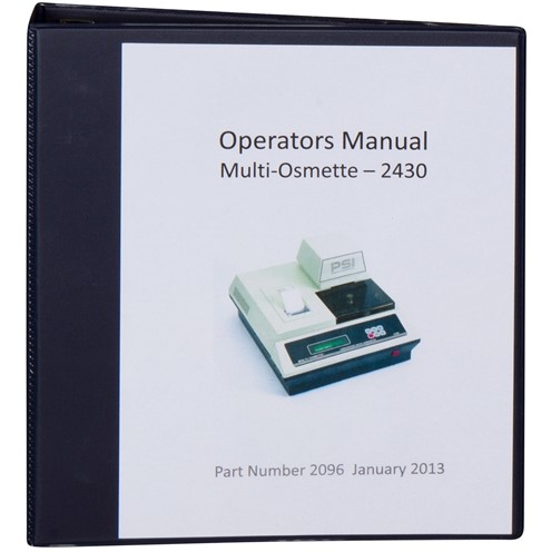 ����������� �� ������������ ��� 2430 � 2430E Multi-OSMETTE Precision Systems 2096
