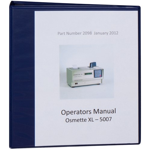 ���������� �� ������������ ��� OSMETTE XL Model 5007 Precision Systems 2098