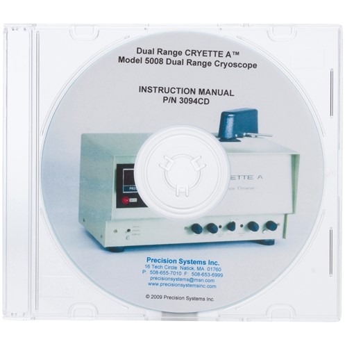 ���������� �� ������������ DR CRYETTE A Model 5008, ��������������� �������� Precision Systems 3094