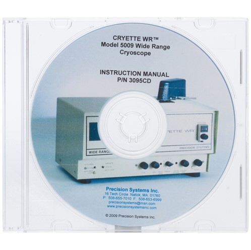 ���������� �� ������������ ��� CRYETTE WR Model 5009, ������������������ ��������� Precision Systems 3095