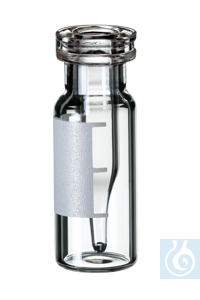 neoLab neochrom� Rollrandflaeschchen Klarglas, mit Schriftfeld, 2 ��, mit inter. 300 ��� EC-1091