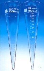 2 934 000 Witeg SEDIMENTATION CONE IMHOFF ", 1000 ML, 100-1000 ML: 50 ML, W" 2 934 000