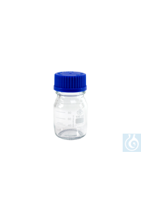 neoLab ecoLab Laborflasche, Borosilikatglas, GL 45, 5000 ��, Kappe + Ausgiessring E-1459