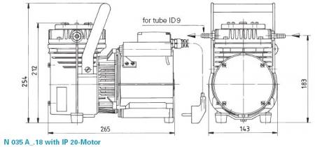 ������������� ��������� ����� KNF N 035 AN.18 (30 �/���, 100 ����, IP 20) 