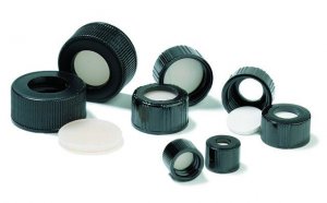 Assembled screw cap with hole with PTFE/silicone septum 27261-U