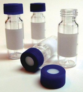 Certified QSertVial� (vial with fused-in insert) kit, screw thread, 12 x 32 mm, 0.3 mL, pkg of 100 29391-U