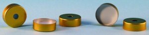 Crimp seals (magnetic) with PTFE/silicone septa, pkg/100 854179-U