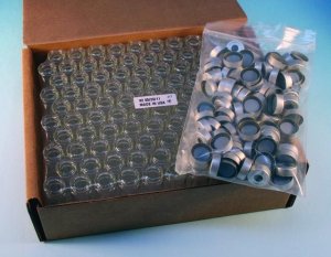 Headspace vials convenience kit (clear glass, bevel top, round bottom), pkg of 100 27304-U