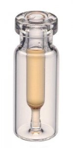 Interlocked vial with fused glass insert, crimp top 29130-U