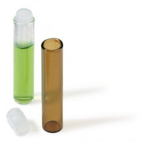 Shell vials with plugs, 8 x 35mm 24727