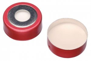 Vial crimp seals, BiMetal (magnetic), 20 mm, with PTFE/silicone septa, pkg 100 29169-U
