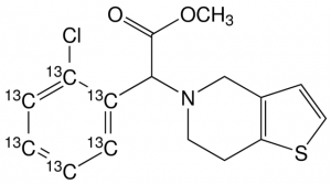 (�)-Clopidogrel-(phenyl-13C6) 