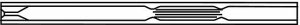 Inlet Liner, Split/Splitless Type, Single Taper FocusLiner� Design (wool packed) 2879905-U