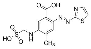 4-Methyl-5-(sulfomethylamino)-2-(2-thiazolylazo)benzoic acid 