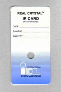 Real Crystal� IR sample cards Z527092-1PAK