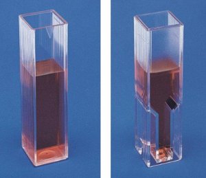 Disposable UV-grade methacrylate cuvettes 