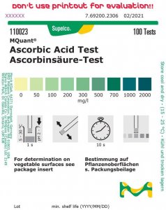 Ascorbic Acid Test 