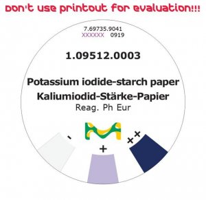 Potassium iodide-starch paper 