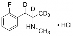 (�)-2-Fluoromethamphetamine-D5 (side chain) hydrochloride solution 