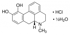 Apomorphine hydrochloride hemihydrate 