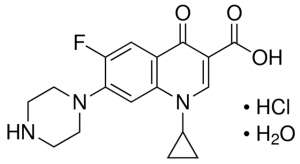 Ciprofloxacin hydrochloride for peak identification 