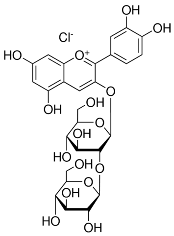 Cyanidin 3-sophoroside chloride 42739-5MG