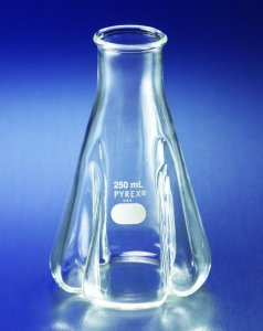 Pyrex� baffled trypsinizing flask, with beaded neck CLS44602L-2EA