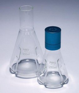 Pyrex� Culture flask, baffled, delong neck, SLW1141/14-5EA