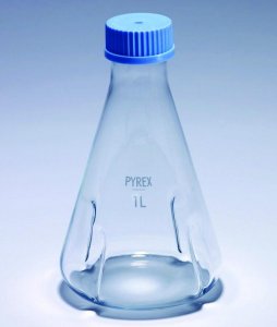 Pyrex� Culture flask, baffled, PTFE membrane screwcap SLW1142/12-2EA
