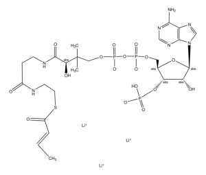Crotonoyl coenzyme A trilithium salt 
