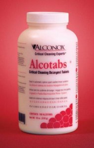Alcotabs� efferescent tablets for siphon-type pipette and test tube washers 