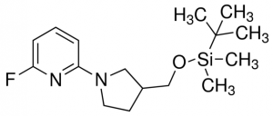 2-(3-((tert-Butyldimethylsilyloxy)methyl)pyrrolidin-1-yl)-6-fluoropyridine ADE000802-1G