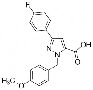 1-(4-Methoxybenzyl)-3-(4-fluorophenyl)-1H-pyrazole-5-carboxylic acid JRD0086-1G