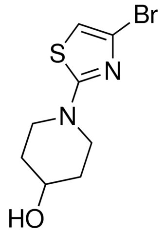 4-bromo-2-(4-hydroxypiperidin-1-yl)thiazole CDS005761-100MG