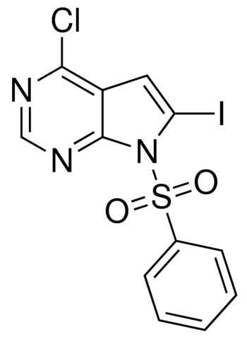 4-Chloro-6-iodo-7-(phenylsulfonyl)-7H-pyrrolo[2,3-d]pyrimidine ADE001387-1G