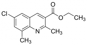 6-Chloro-2,8-dimethylquinoline-3-carboxylic acid ethyl ester BBO000202-1G