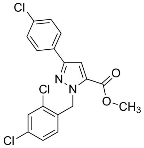 Methyl 1-(2,4-dichlorobenzyl)-3-(4-chlorophenyl)-1H-pyrazole-5-carboxylate JRD0292-1G