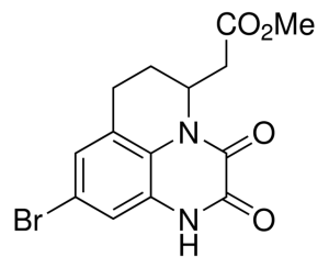 Methyl 2-(9-bromo-2,3-dioxo-2,3,6,7-tetrahydro-1H,5H-pyrido[1,2,3-de]quinoxalin-5-yl)acetate 901723-100MG