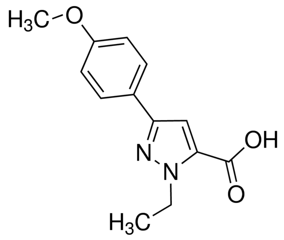 1-Ethyl-3-(4-methoxyphenyl)-1H-pyrazole-5-carboxylic acid JRD0088-1G
