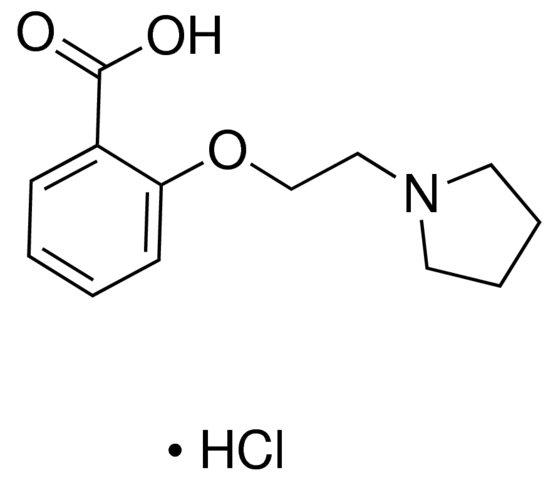 2-[2-(1-Pyrrolidinyl)ethoxy]benzoic acid hydrochloride CDS002119-50MG