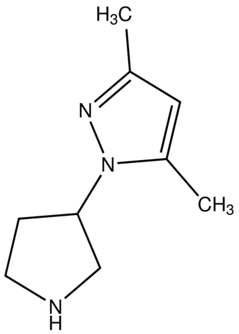 3,5-Dimethyl-1-pyrrolidin-3-yl-1H-pyrazole CBR00290-1G