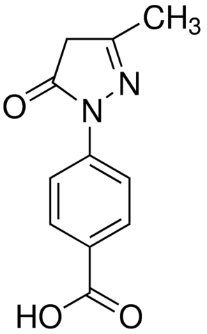 4-(3-Methyl-5-oxo-2-pyrazolin-1-yl)benzoic acid 