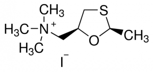 cis-2-Methyl-5-trimethylammoniummethyl-1,3-oxathiolane iodide 