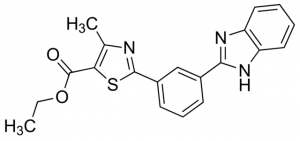 Ethyl 2-[3-(2-indolyl)phenyl]-4-methylthiazole-5-carboxylate BOG00068-1G