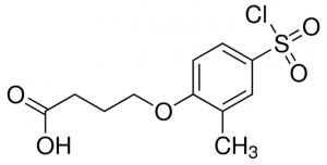 4-[4-(chlorosulfonyl)-2-methylphenoxy]butanoic acid CDS012689-25MG