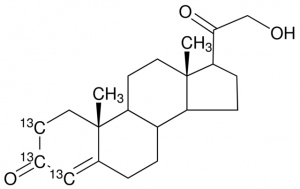11-Deoxycorticosterone-2,3,4-13C3 solution 