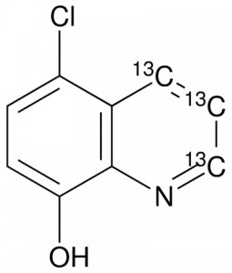 5-Chloro-8-quinolinol-2,3,4-13C3 