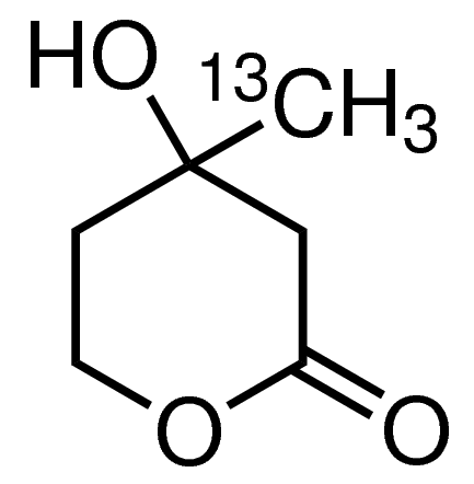 Mevalonolactone-(methyl-13C) 