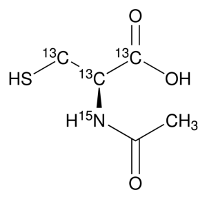 N-Acetyl-L-cysteine-1,2,3-13C3, 15N 